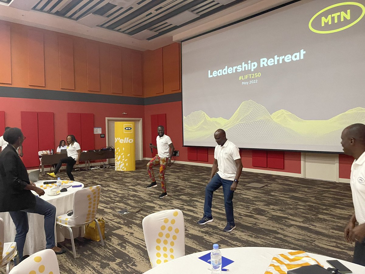 Muligande's tweet photo. We call it PDG @NMunyampundu move. Checkout the harmony #LeadershipRetreat2022 #Day1 and the lead of the leader 👌🏾 @mkngambi #LIFT250 @MTNRwanda https://t.co/EGz0FFdnow