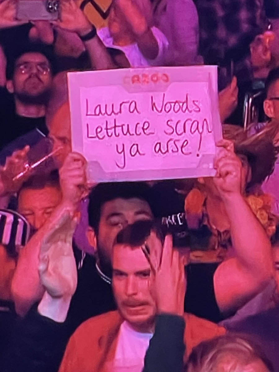 adam_BRFC's tweet photo. The signs at the darts get better every week 🤣🤣 @laura_woodsy https://t.co/SFBh2jArWC