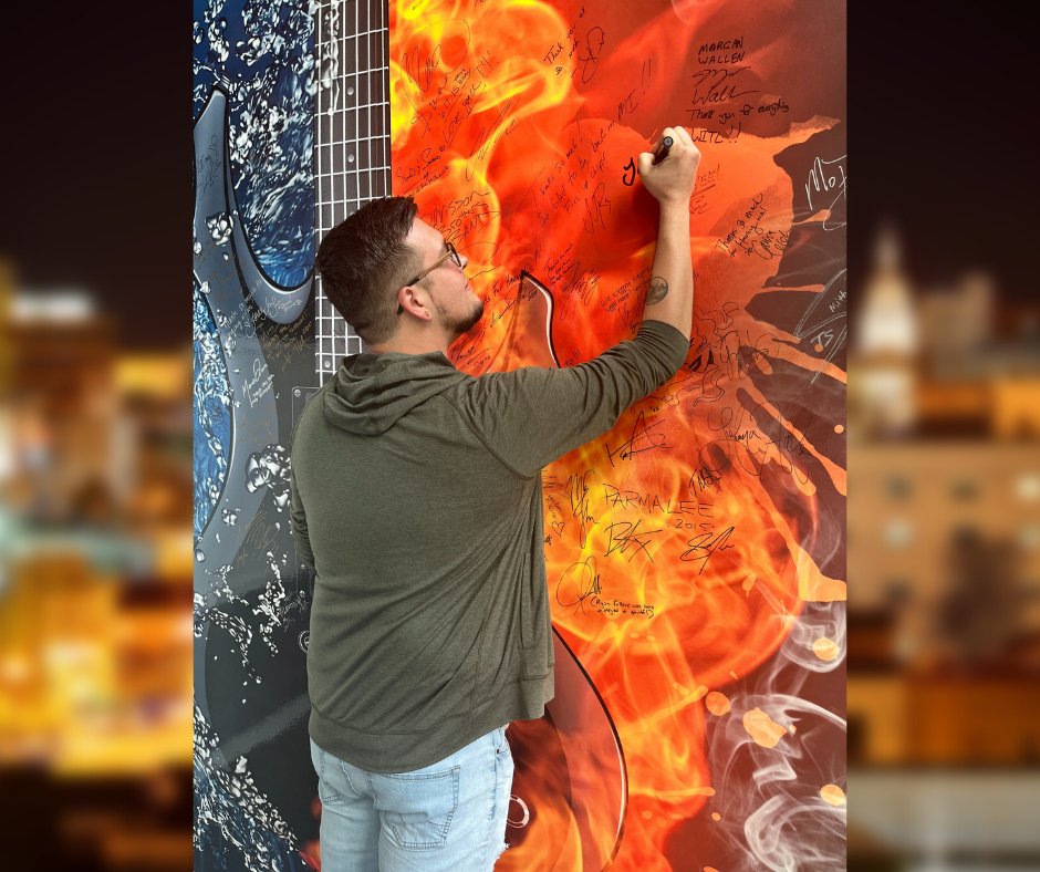 <a href="/AmericanIdol/">American Idol</a> contestant, and Lansing area native, <a href="/jacobmoranmusic/">Jacob Moran</a> stopped by our studios to chat on-air and signed the "100.7 <a href="/WITLFM/">100.7 WITL</a> all of Fame."