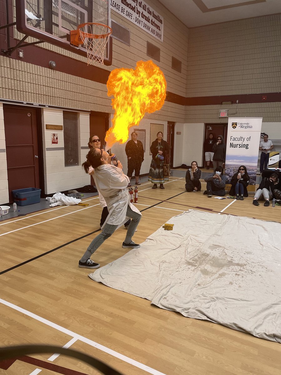 University of Regina (@uofregina) on Twitter photo Things got a little heated <a href="/WesmorPHS/">Wesmor Public High School</a> in <a href="/cityof_pa/">City of PA</a> today when <a href="/Kevinakevina/">Kevina Mullock</a> from <a href="/EYESYouth/">EYES</a> and Dr. Mel Hart of <a href="/UofRScience/">Faculty of Science University of Regina</a> demonstrated some impressive fire experiments by... lighting each other on fire?! Talk about U of R spirit!!! 🔥 #URonfire Things got a little heated <a href="/WesmorPHS/">Wesmor Public High School</a> in <a href="/cityof_pa/">City of PA</a> today when <a href="/Kevinakevina/">Kevina Mullock</a> from <a href="/EYESYouth/">EYES</a> and Dr. Mel Hart of <a href="/UofRScience/">Faculty of Science University of Regina</a> demonstrated some impressive fire experiments by... lighting each other on fire?! Talk about U of R spirit!!! 🔥 #URonfire