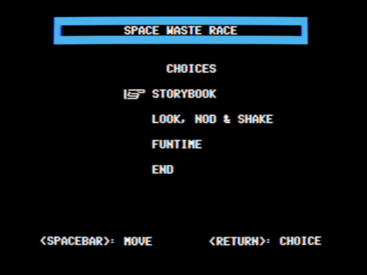 a2_4am's tweet photo. Space Waste Race: Storybooks of the Future.woz
https://t.co/tzVJjN8k1w
#wozaday https://t.co/qUCGMIgfIJ