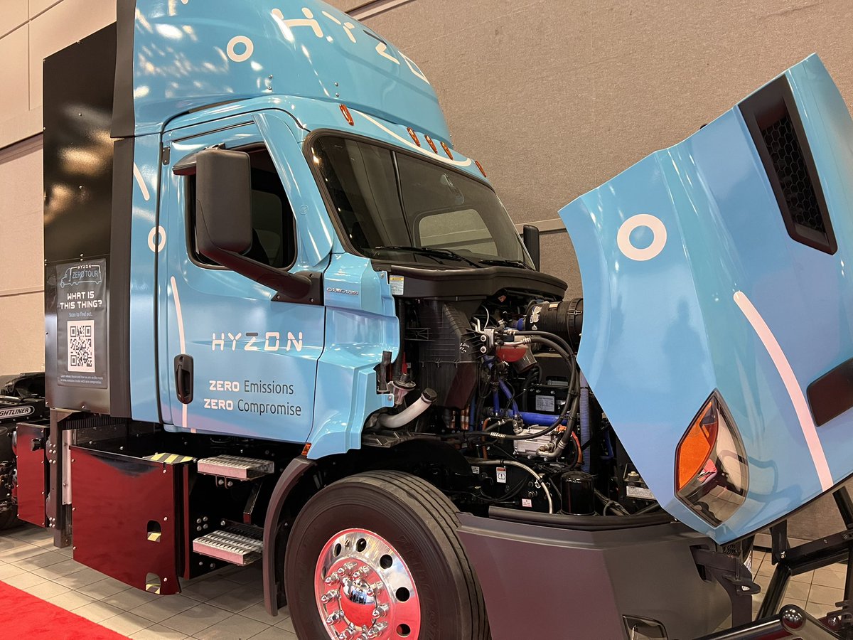 Good looking #fuelcell truck from @hyzonmotors across the way from our booth at <a href="/hyfcell_Canada/">hyfcell_Canada → NOW: @hy_fcell_Canada</a>. Great show and great opportunity to meet new people and reconnect with old colleagues. Looking forward to more of the same <a href="/H2FC_Hannover/">Tobias Renz FAIR - H2FC</a> next week! #hydrogen
