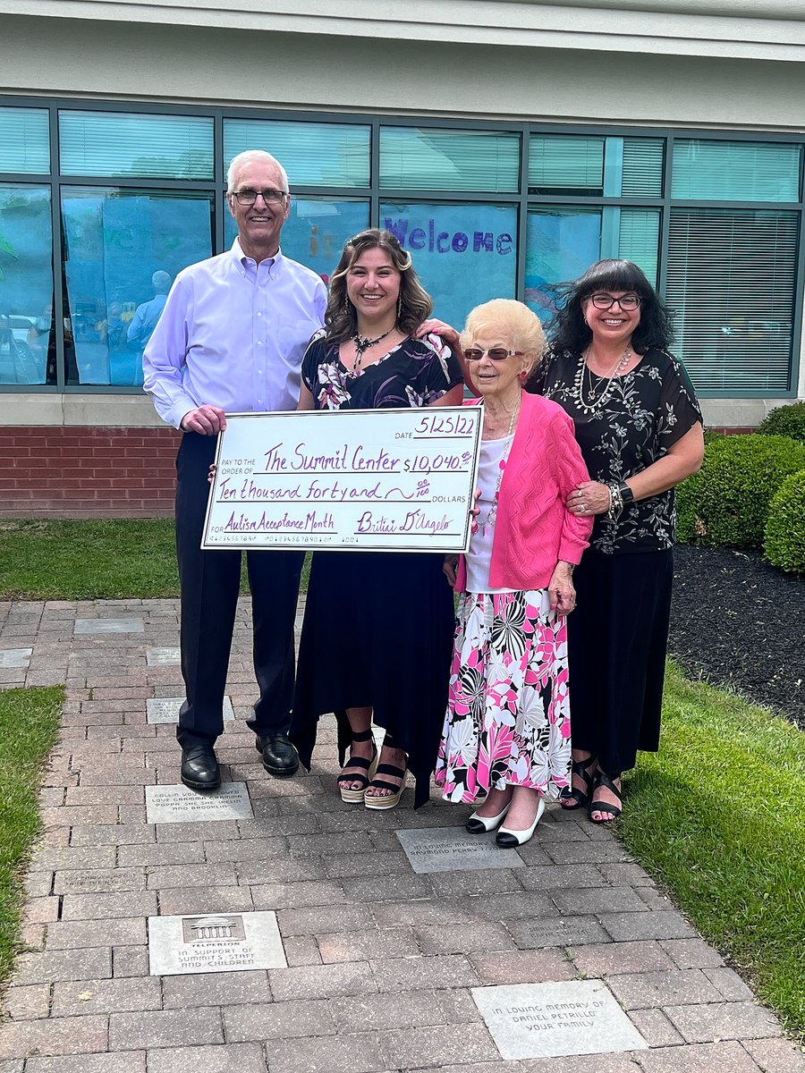Using The Giving Project, Britini D'Angelo created a campaign to support The Summit Center, an agency that serves individuals with autism and other developmental challenges. The $10,097 raised will go towards hiring more teachers and funding services the school offers.