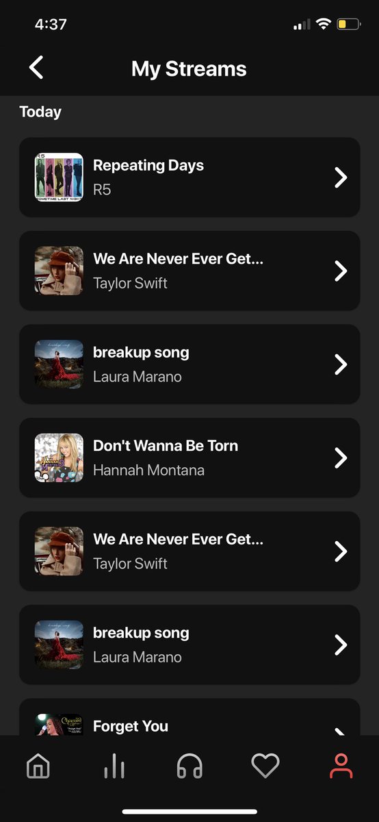 carolina_ib's tweet photo. Haven’t had the time to tweet today but I have been streaming in the car @LauraTeamUs #breakupsongchallenge https://t.co/hjyVuMBeri