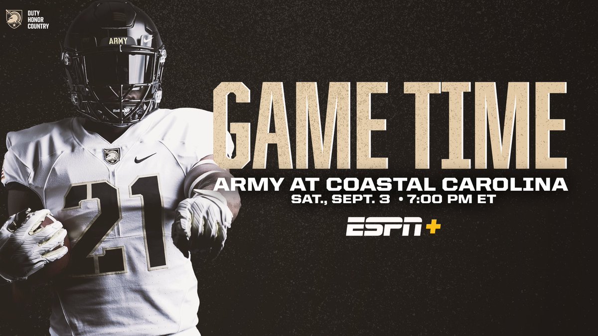 Season opener 👀⤵️

Game Time➡️🕖
📺➡️ESPN+

#GoArmy