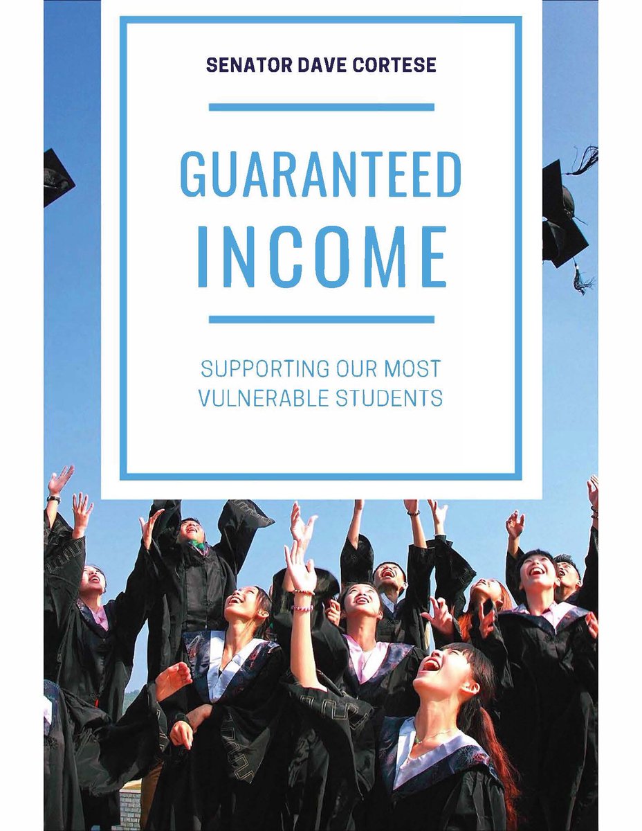 SenDaveCortese's tweet photo. Thrilled to announce that my bill, SB 1341, to create the California Success, Opportunity, and Academic Resilience (CalSOAR) Guaranteed Income Program to serve homeless youth has passed the State Senate! https://t.co/e10Jr4jrHw
