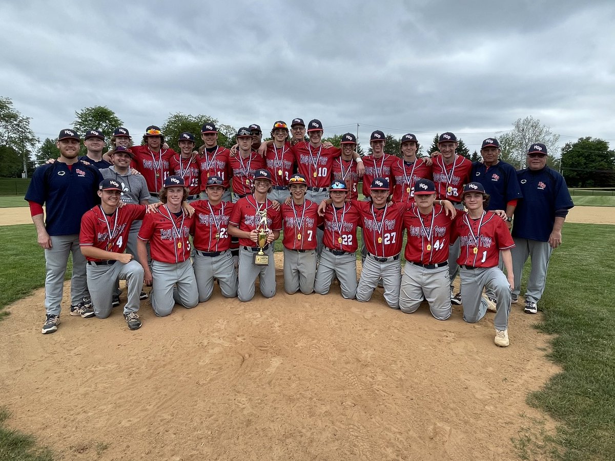 HGPBaseball's tweet photo. 3 PEAT! District 1 4A CHAMPIONS ⚾️ #BurnTheBoats #ChampionshipCulture https://t.co/xTWDC3DWZN