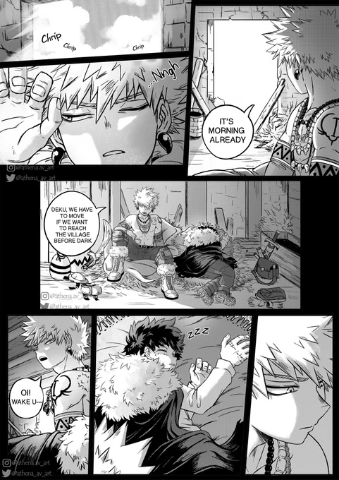 Whatever 😌🧡💚 
BkDk Fantasy AU
.
.
#Bakugou #BNHA #MHA #bkdk #bakudeku #ktdk #deku #BokuNoHeroAcademia #comic 