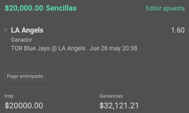 MLB⚾️

LA Angels Gana #AnalistaDeportivo #FreePick

Si se gana les pasaré el de Mañana a los que den ❤️