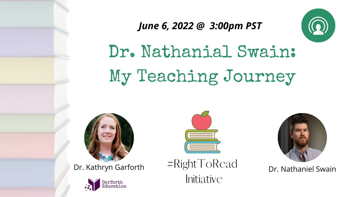 R2RInitiative's tweet photo. Join Dr. @NathanielRSwain and Dr. Kathryn Garforth as the speak about the #RightToRead and Dr. Swain's journey as a teacher
Click here to register: https://t.co/hYaephtMK6
#upcomingwebinar #journey #teacher #scienceofreading #structureliteracy #OHRC #RightToReadInquiry https://t.co/yIHcrui9dL