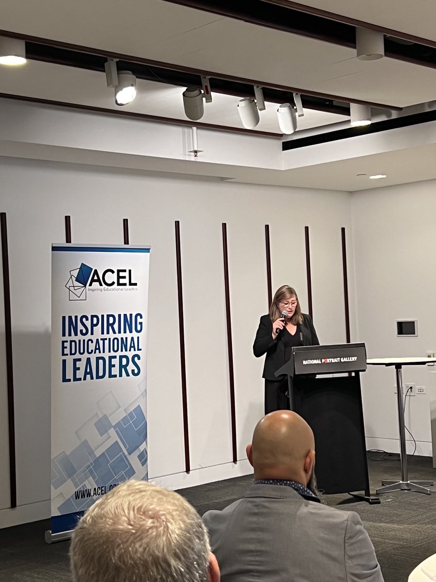 ⁦<a href="/YvetteSBerry/">Yvette Berry Member for Ginninderra🍓</a>⁩ speaking at the annual ⁦<a href="/acelaustralia/">ACEL</a>⁩ Breakfast with the Minister...schools are about equity- personalised learning for every child and what they need and investment in early childhood education and care sector #ACTlearn