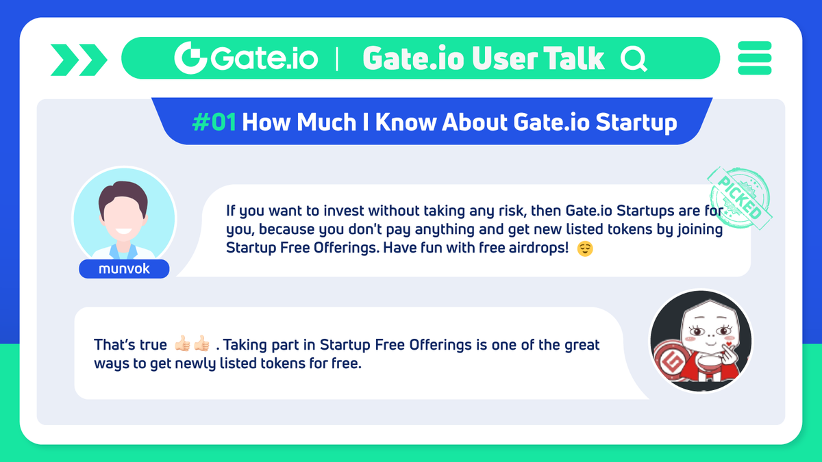Gate_Launch's tweet photo. 🗣 https://t.co/a1d9vDe5GZ #UserTalk #01 How Much I Know About #gateiostartup
🙌🏻 Thank you, https://t.co/a1d9vDe5GZ user “munvok”, for your ideas!
💡Learn More About #Gateio #Startup Now:
https://t.co/Zg1lNfp47S
💡Participate in #gateiostartup here:
https://t.co/wmmSW0emOd https://t.co/pYkZSC5rLD