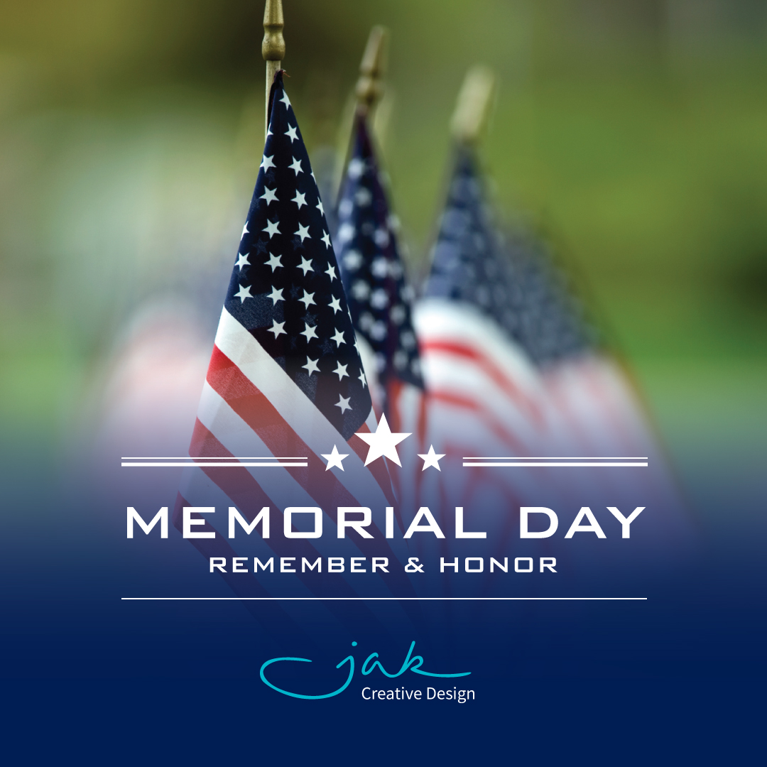 JAK_Creative's tweet photo. This Memorial Day, we honor the brave, remember the fallen, mourn the missed, and give thanks for the heroes. #memorialday2022 #rememberthefallen https://t.co/oRb5HhXFtN