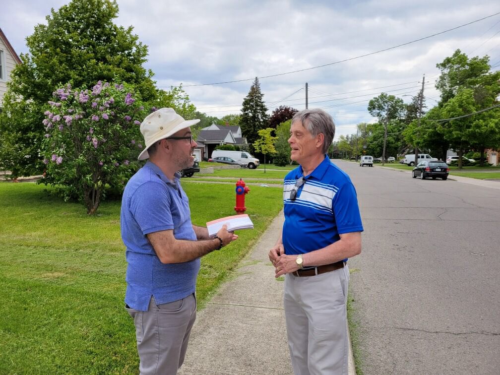 Spent day in #HESC canvassing with my friend <a href="/mppPaulMiller/">Paul Miller</a>. Met large number of voters who appreciate Paul’s record of fighting for them over past 15 years. They intend to stick with him while sticking it to his former party for way they’ve mistreated him. #Hamilton #onpoli