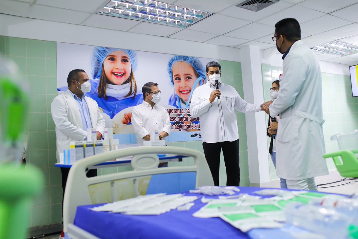 NicolasMaduro's tweet photo. El renacimiento del Hospital "Dr. Miguel Malpica” en Carabobo, refleja el compromiso de esta nueva etapa de Gobierno. Debemos garantizar la supervisión y la inspección permanente de todos los hospitales del país para que nuestro Pueblo tenga salud gratuita, pública y de calidad. https://t.co/UiGrv48aTp
