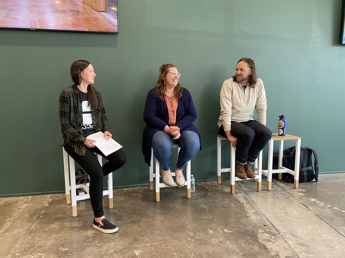 OKCWebdevs's tweet image. It was great to get to see so many of you at the meetup today! Shout-out to @techlahoma and @HartwigStaffing for putting it on; this community is going places, and they, along with the rest of us, are leading the way 🎉