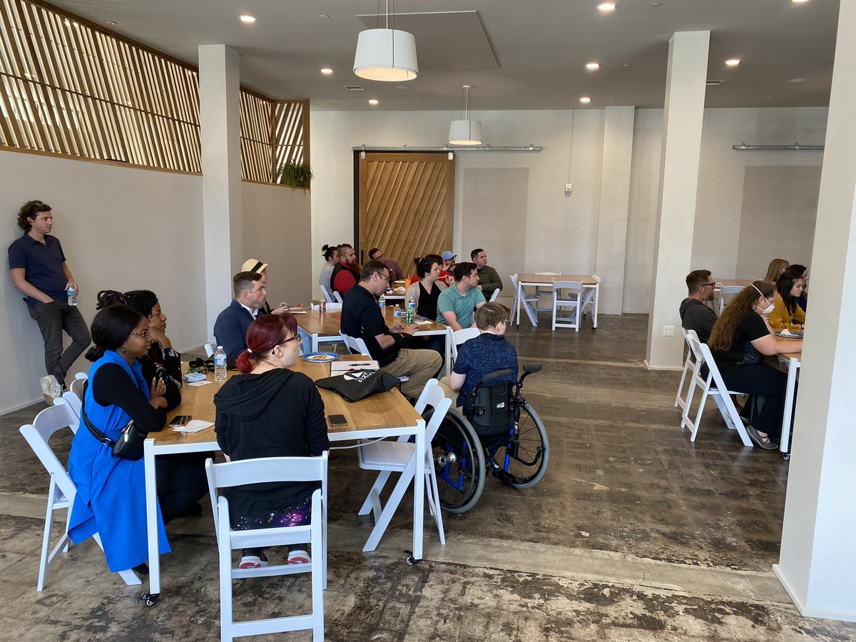 OKCWebdevs's tweet image. It was great to get to see so many of you at the meetup today! Shout-out to @techlahoma and @HartwigStaffing for putting it on; this community is going places, and they, along with the rest of us, are leading the way 🎉