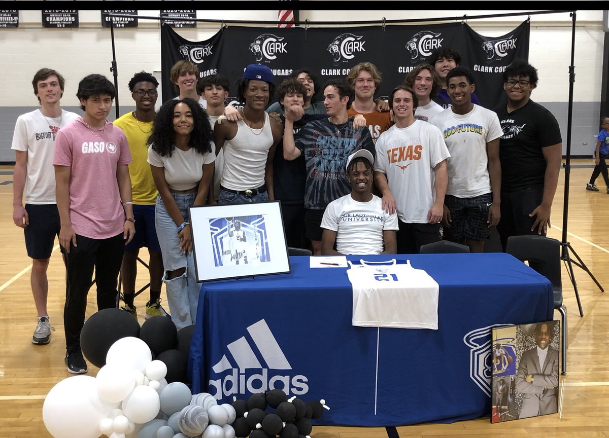 Steve Sylestine (@stevesylestine) on Twitter photo Congratulations <a href="/nolimitkobi1/">nolimitkobi</a> signing w <a href="/OLLUSaints/">OLLUSaintsAthletics</a> tday. <a href="/NISDClark/">Tom C. Clark HS</a> and Clark BB🏀 so happy for you! Seen here w his proud mom & dad, <a href="/ChrisDial79/">Chris Dial</a> and the OLLU staff. Then w his Cougar teammates. Congratulations <a href="/nolimitkobi1/">nolimitkobi</a> signing w <a href="/OLLUSaints/">OLLUSaintsAthletics</a> tday. <a href="/NISDClark/">Tom C. Clark HS</a> and Clark BB🏀 so happy for you! Seen here w his proud mom & dad, <a href="/ChrisDial79/">Chris Dial</a> and the OLLU staff. Then w his Cougar teammates.