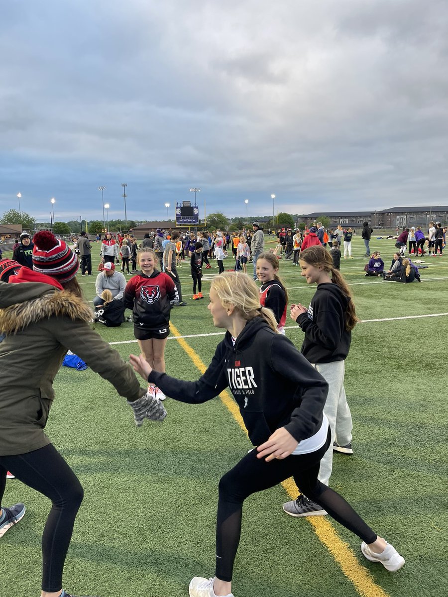 adel_track's tweet photo. Team building at the relay meet includes a game of “Ninja” with Coach Roquet. https://t.co/lhwZ7kqWyk