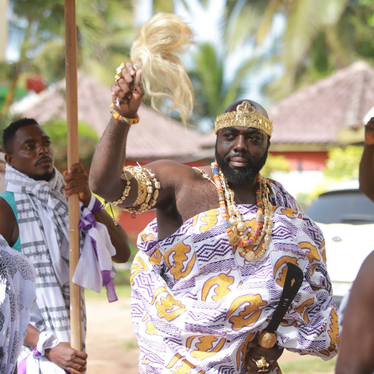 Rashad_McCrorey's tweet photo. Last month, a black American named Rashad McCrorey became the tourism chief of Elmina, Ghana. We spoke with Rashad about what the title represents, his identity as a Black American integrating back into Africanness and the state of the Black diaspora: https://t.co/86abMUlRad https://t.co/cqX8VwxG0E