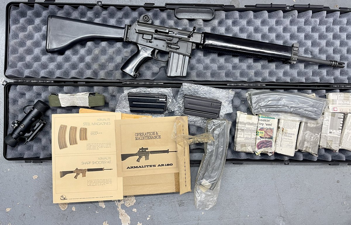 TDIAct's tweet photo. Anyone need an #Armalite #AR180 ? #History #2ndAmendment #USA #AR #556Nato #art #May2022 #Miami #Florida https://t.co/jOJg27fIas