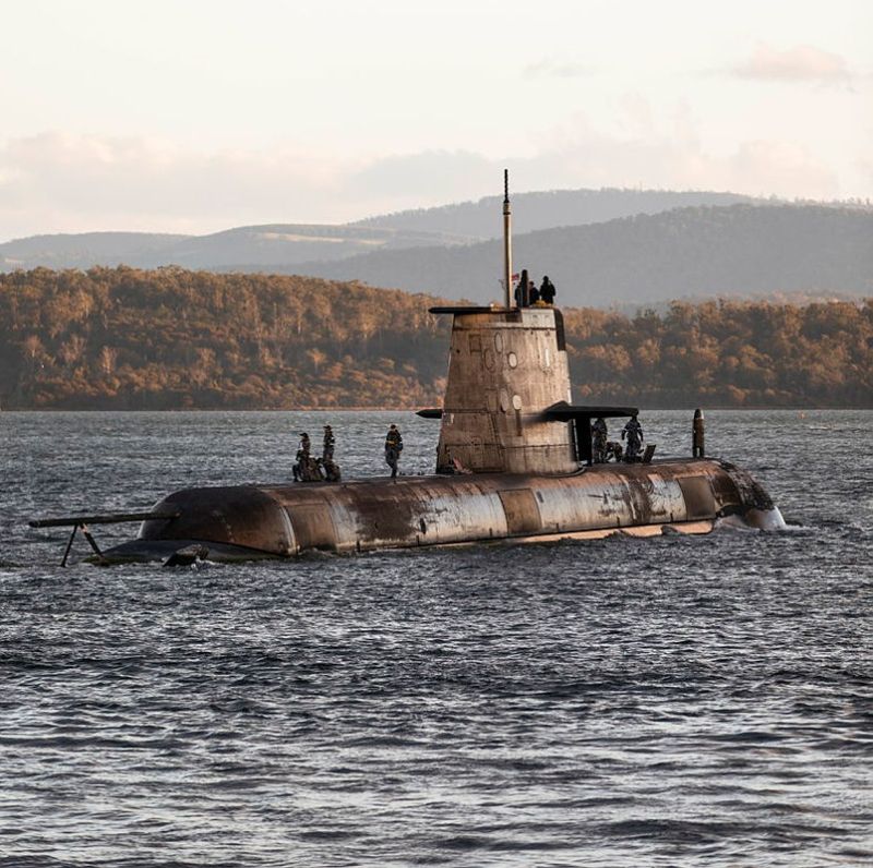 The <a href="/Australian_Navy/">Royal Australian Navy</a> conducted its inaugural Submarine Command Course on 16 April, after decades of reliance on allied navies for training and assessing submarine commanders.

Image: HMAS Sheean sailing out of Bell Bay, Launceston, TAS during conduct of the course. (Defence)
