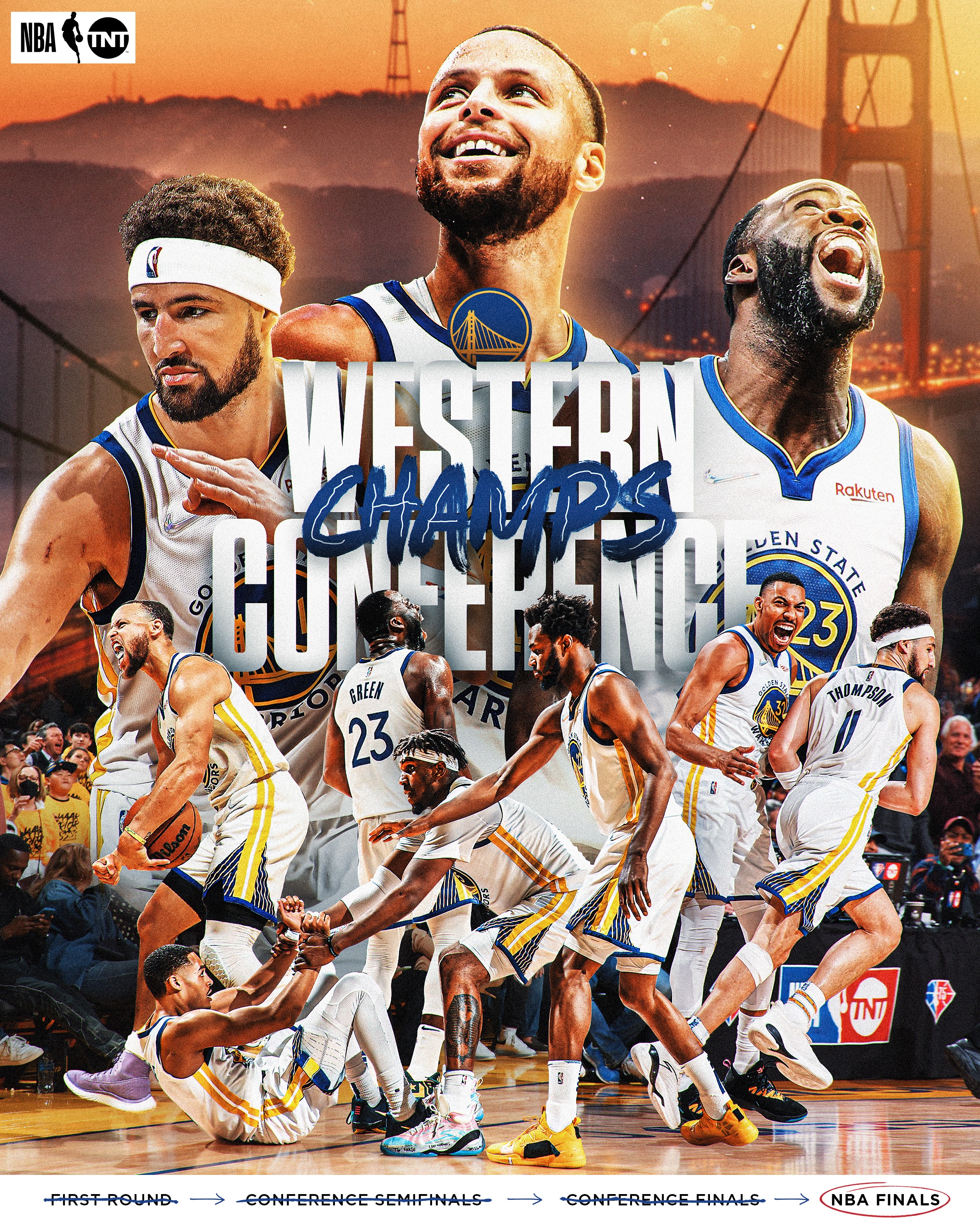 NBA Golden State Warriors 2022 Western Conference Champions