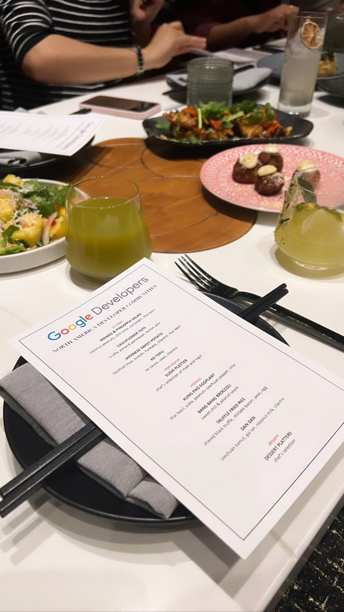 Mariam Hussain (@mariemhussain) on Twitter photo Enjoyed every bit of the <a href="/GoogleDevsNA/">Google for Developers Communities - North America</a> community dinner tonight! Thank you <a href="/Google/">Google</a>, #GDG, <a href="/WomenTechmakers/">Women Techmakers</a> for hosting such a lovely evening! ❤️ Enjoyed every bit of the <a href="/GoogleDevsNA/">Google for Developers Communities - North America</a> community dinner tonight! Thank you <a href="/Google/">Google</a>, #GDG, <a href="/WomenTechmakers/">Women Techmakers</a> for hosting such a lovely evening! ❤️
