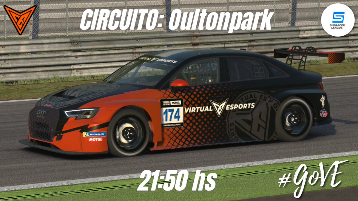 Hoy se corre!!! Nuestro piloto <a href="/MatiBustos70/">Mati Bustos</a>
Compite en el Circuito Oultonpark con esta hermosa nave vestida de los colores de la naranja🧡🖤 🏁🏁

⏰ Horario: 21:50 hs
📺 Transmisión oficial: youtu.be/aGAn5dM4juc

#SomosVirtual #GoVE #TodoNaranja #LaNaranja
