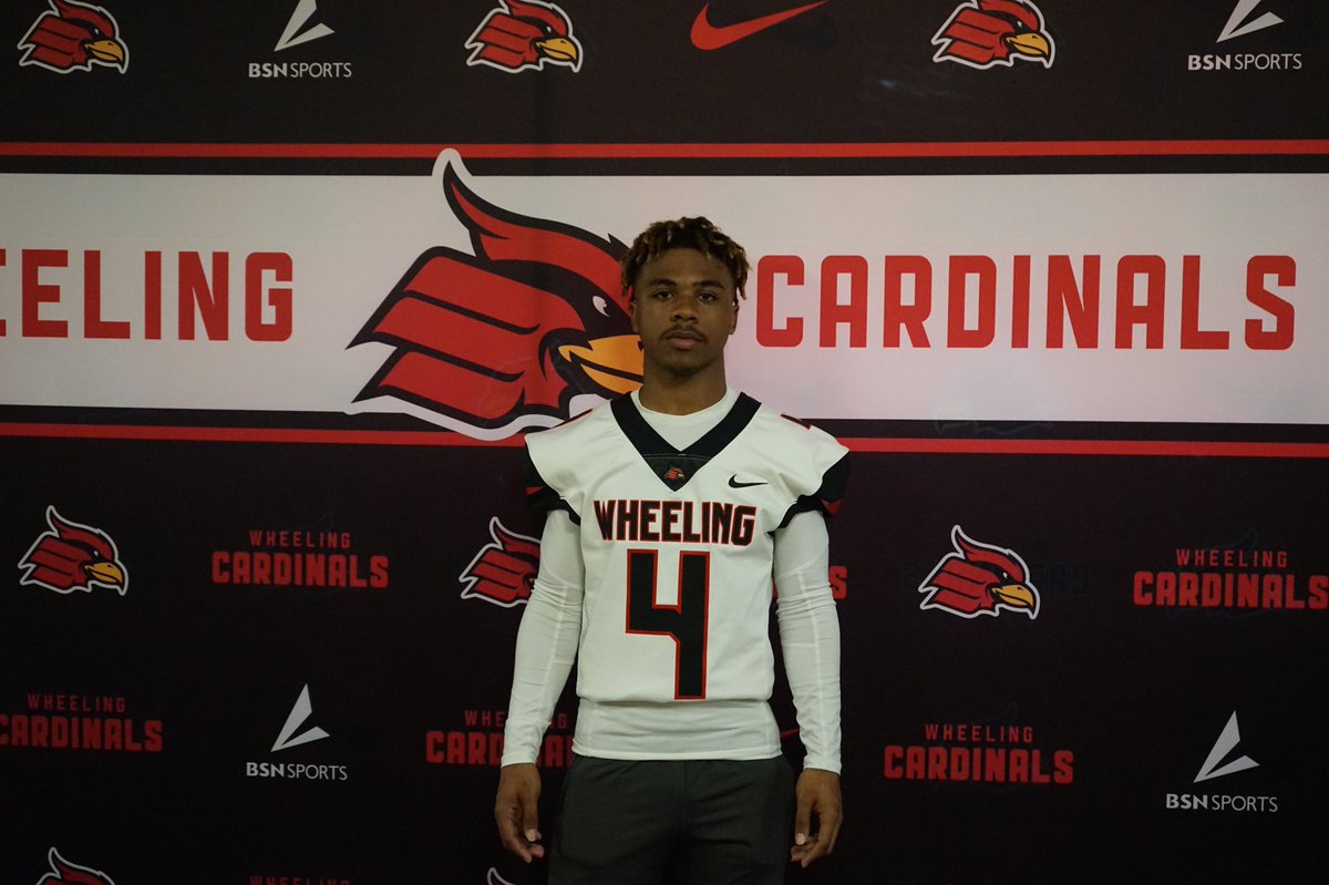 RonteF2's tweet photo. After a conversation with @Nemo_Washington and a JrDay/Skills showcase, I am blessed to officially receive my first offer from Wheeling University!! #GoCards @LW_Football @Coach_Parrella @Coach_HDaley https://t.co/Kjd9BWiKtB