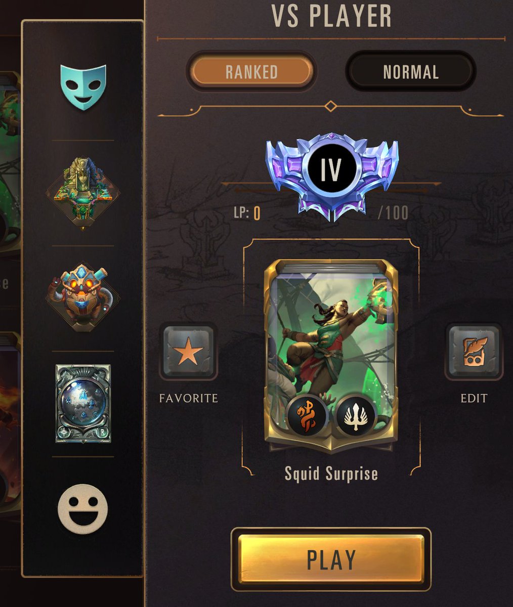 darkodius's tweet photo. Went 37-11 playing various iterations of Squid Surprise to Diamond.

The surprise is whatever other champs you end up playing. Settled on 1 TF and 2 J4, wouldn't be surprised if some number of Garen was also good. Deck is super fun, and the Illaoi Demacia shell is very flexible. https://t.co/N6RzOFwJpW