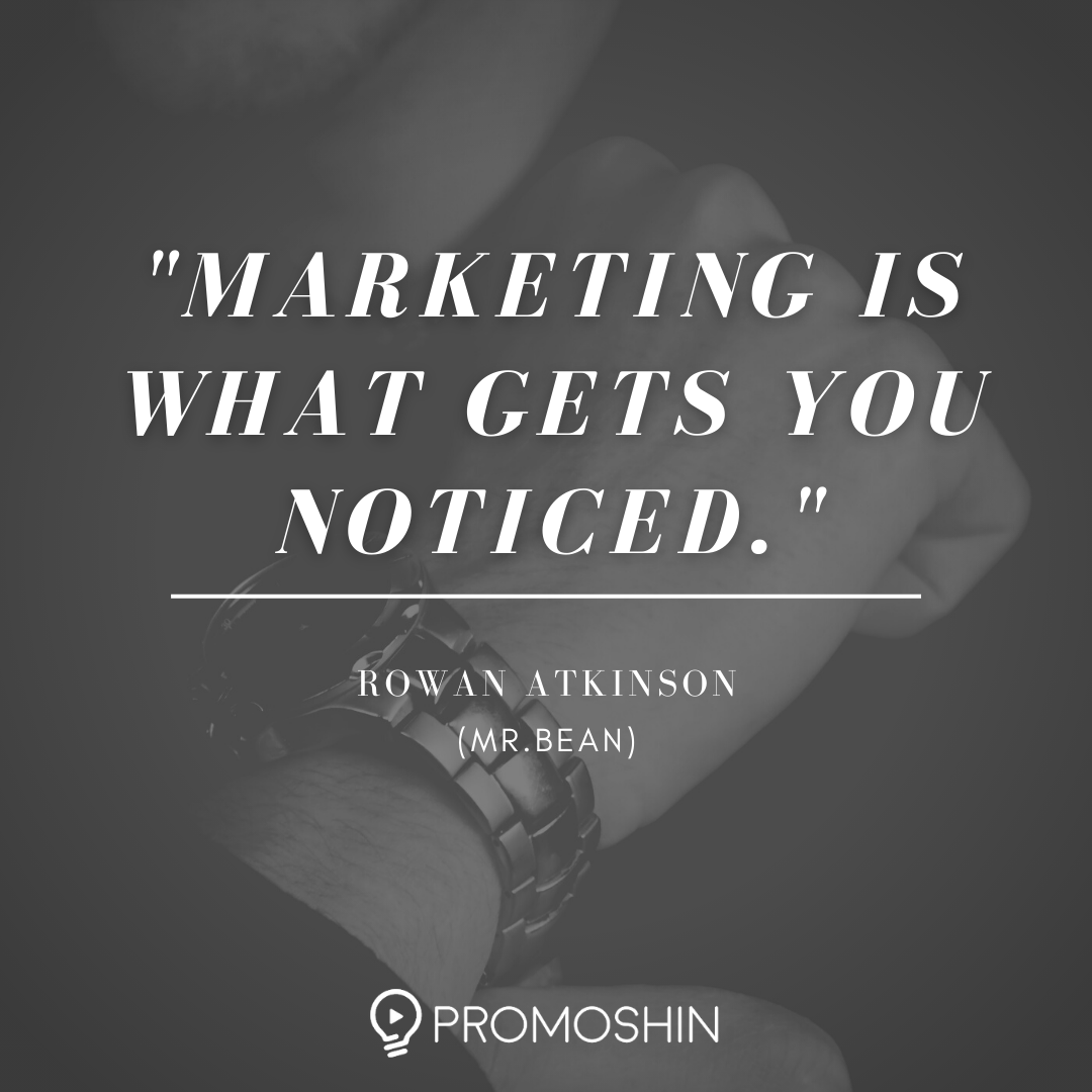 promoshinvideo's tweet photo. "Marketing is what gets you noticed." - Rowan Atkinson

Are you looking for some ways to boost your marketing strategy? Partner with Promoshin for your next video marketing needs. Visit https://t.co/k6TzMnIu00 to get an instant video quote.

#Promoshin #explainervideoproduction https://t.co/V8XBKvV03U