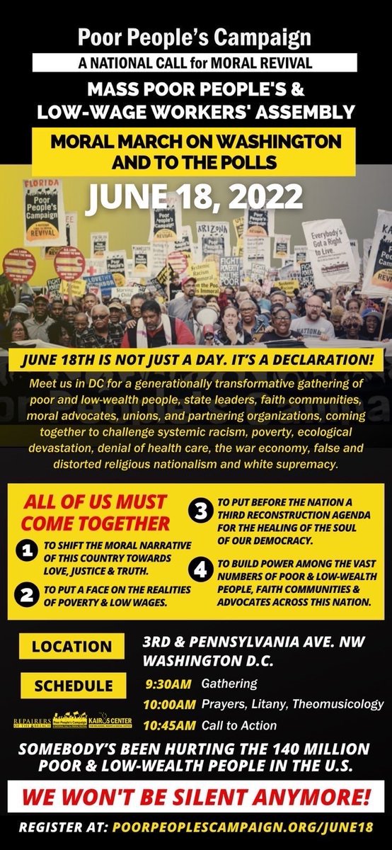 UniteThePoor's tweet photo. We need you to #MeetUsInDC. Nothing gets better without all of us. 

https://t.co/m4JyFdhGEp https://t.co/Ut6mv9QmwE