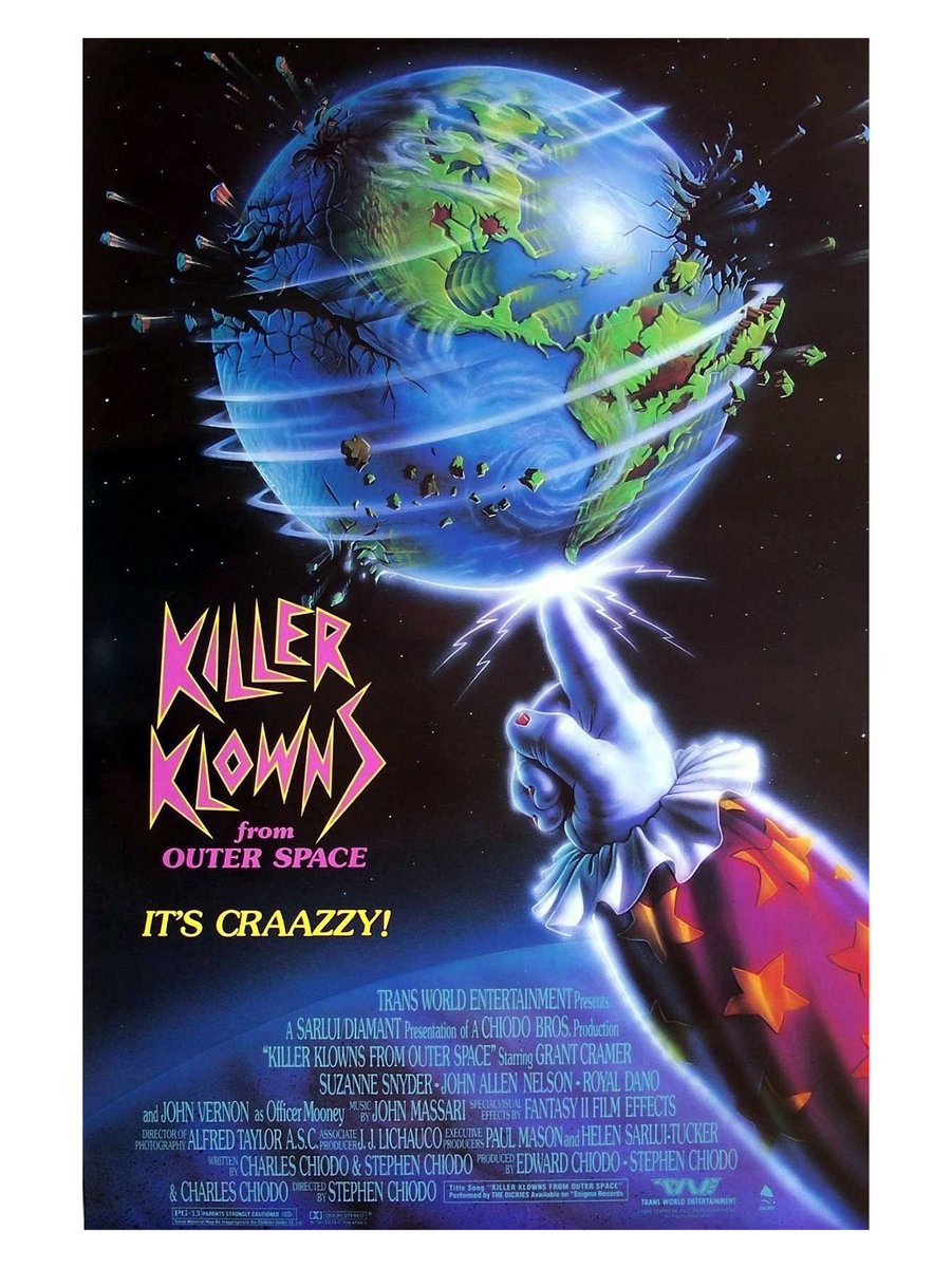 Y2John84's tweet photo. Killer Klowns from Outer Space released 34 years ago today.
(27 May 1988) https://t.co/JeCHJFYZf3