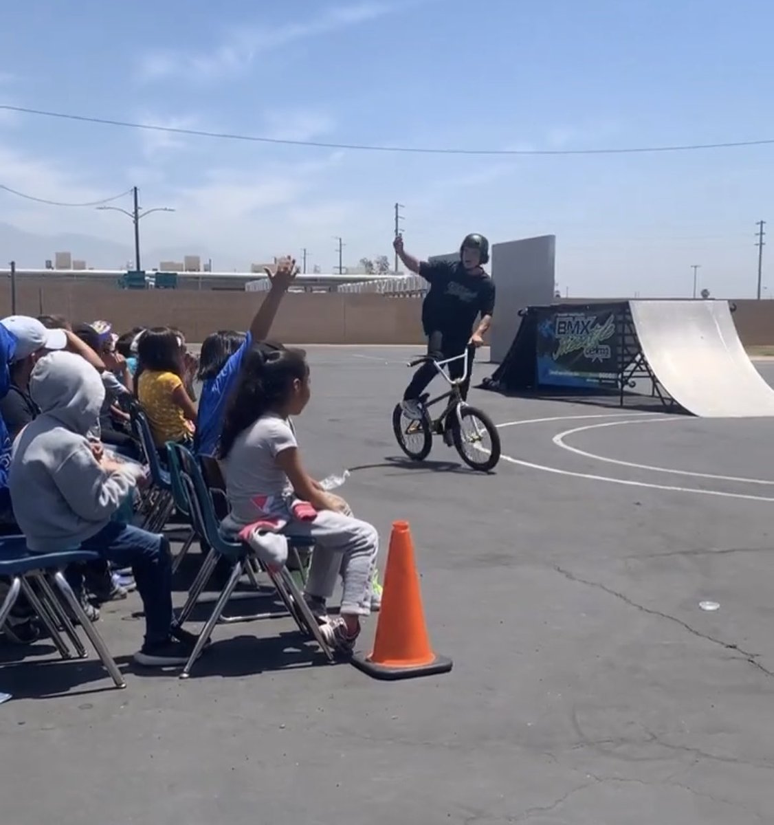 The Casey Cougars celebrated being done with testing and wrapping up the year with an awesome assembly by the BMX Freestyle Team.