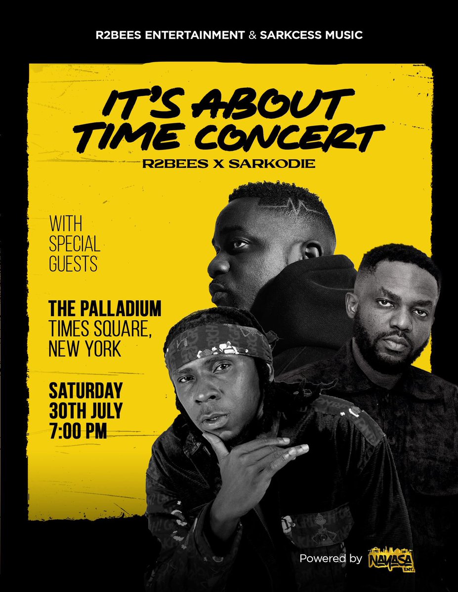 THEYAMS's tweet photo. The kings are coming to New York City 🙌🏽 #ItsAboutTimeConcert 🇬🇭 https://t.co/M41ZDPNzzr