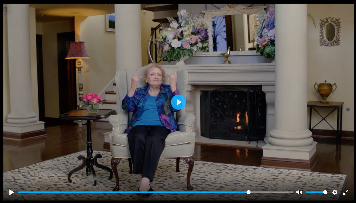 LaurenEmailGeek's tweet photo. Just kicked off a required security training for work. First thing I see is Betty White stressing the importance of #safesec and double bagging your passwords with #MFA. Absolute legend, this woman. 💌 https://t.co/doUKCA8zEc