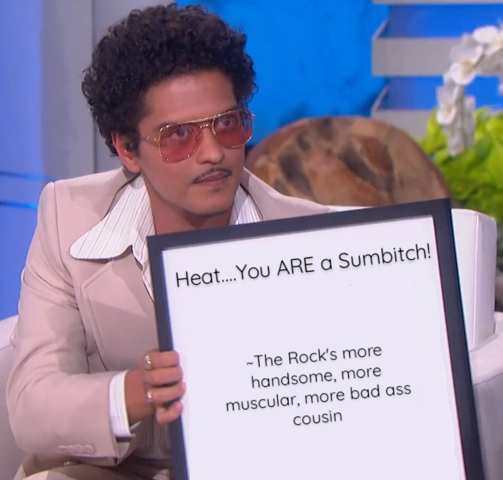 heathprct's tweet photo. Indeed I am!!! 😂😂 @BrunoMars @MelissaEWright1 @TheRock https://t.co/CA820M6uJN