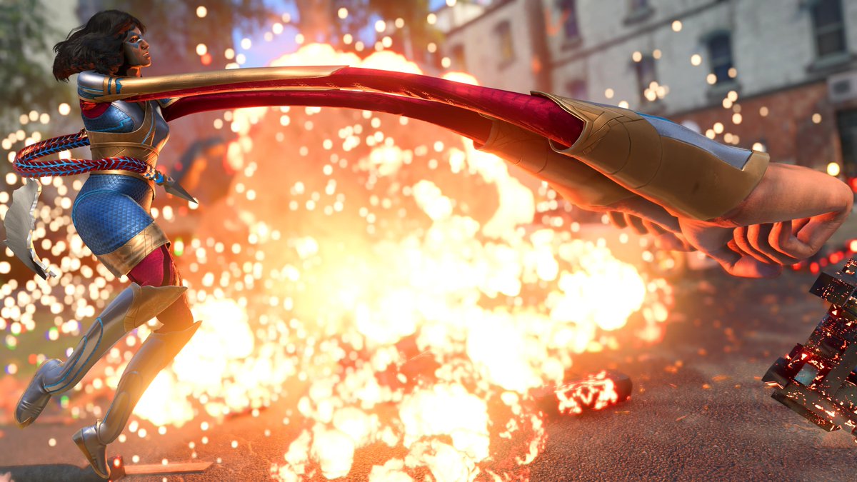 Ickypoo82's tweet photo. The Magnificent Ms. Marvel.
@PlayAvengers #PS5Share #MarvelsAvengers #PlayAvengers #AvengersGame #Reassemble #MsMarvel #KamalaKhan #Embiggen #TheReassembler #Marvel #Avengers #MarvelGames #MarvelGamesVP #CrystalDynamics #EmbracerGroup https://t.co/3VprPwcB2J
