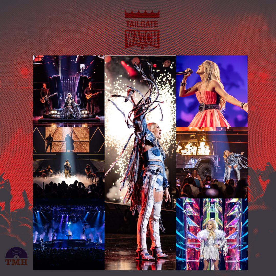 MorningHangover's tweet photo. #TailgateWatch #FrontOfTheHouse @carrieunderwood wrapped up her sold out 2022 dates for her ongoing REFLECTION: The Las Vegas Residency at Resorts World Theatre. The first artist to grace the largest and tallest stage in Las Vegas! https://t.co/7DjMqsVBv6