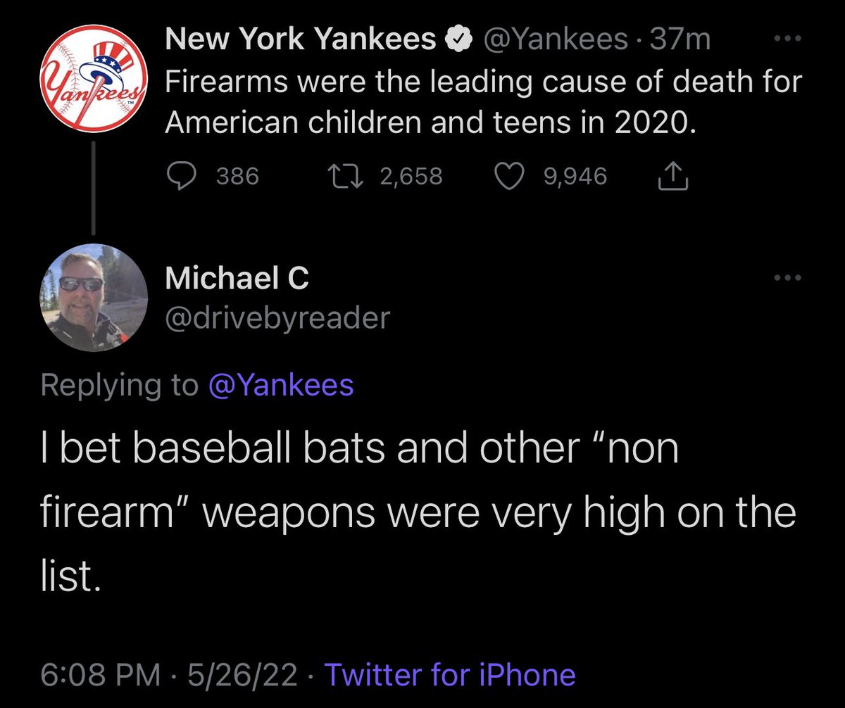 JordanUhl's tweet photo. absolute meltdowns happening in the Yankees replies https://t.co/u4ndqnpY4C