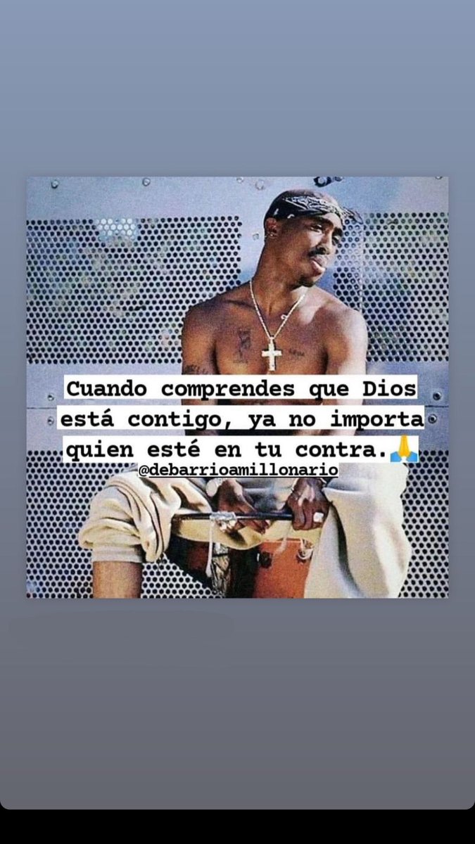 When you understand that God
is with you, no matter who is against you. 💯 💯 <a href="/2PAC/">2PAC</a> #Legends