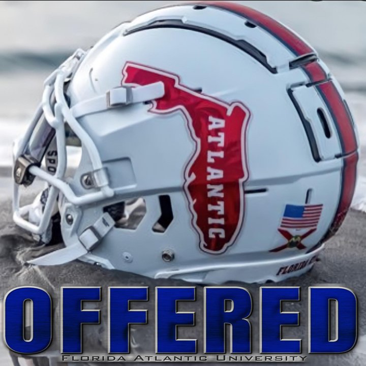 Blessed to receive an offer from Florida Atlantic University.