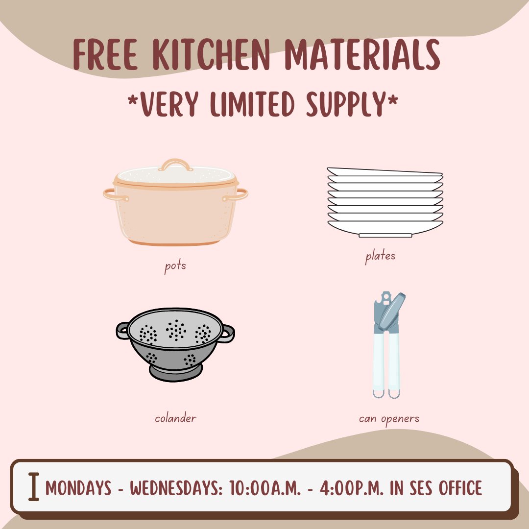**Our quantities are very low and only available during the hours listed. SES is closed on Wednesday, June 1st.**