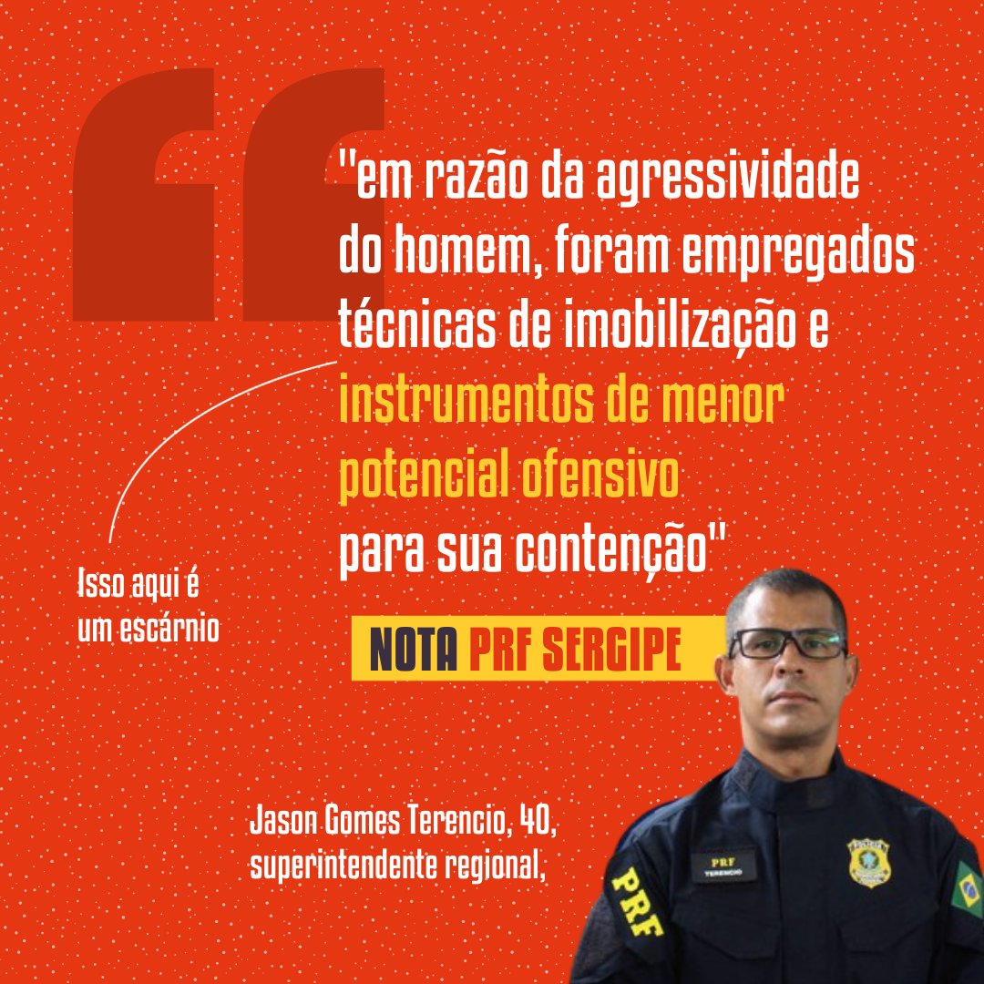 esquerdaonline's tweet photo. Precisamos falar sobre a #PRF (parte 2/3)
#PRFs #JusticaPorGenivaldo #Sergipe https://t.co/P1DppxYITF