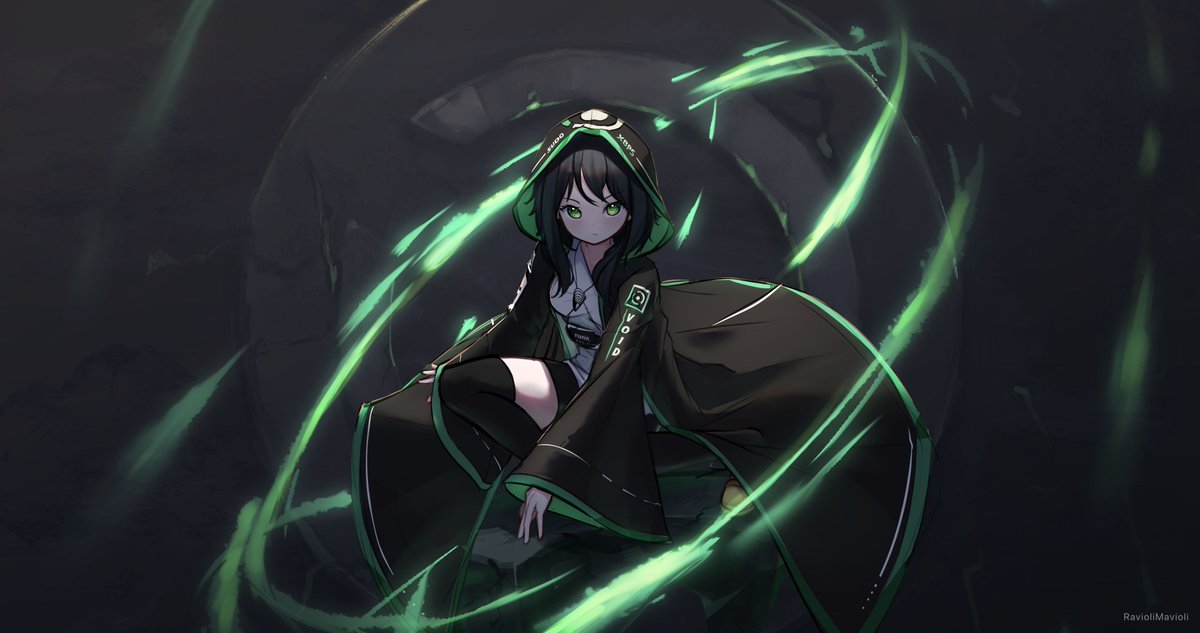_ravimo's tweet image. Enter the void with Void Linux-chan.

#VoidLinux #krita