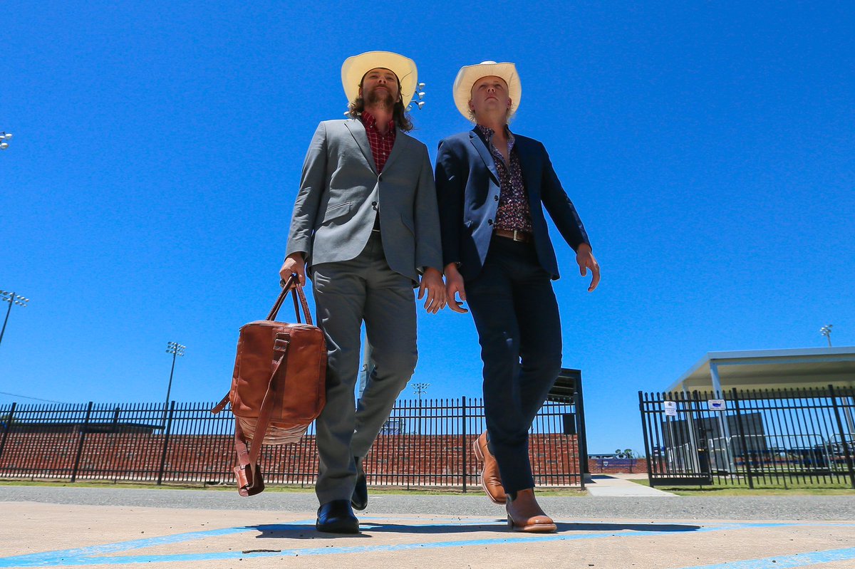 Also idc about score, McNeese baseball already won today rolling up to the field in these outfits