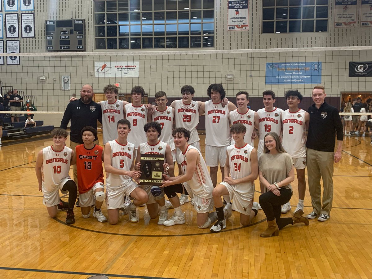 Your 2022 <a href="/IHSAState/">IHSA State</a> Regional Champions <a href="/pehsbvb/">Plainfield East Boys Volleyball</a> #BengalPride