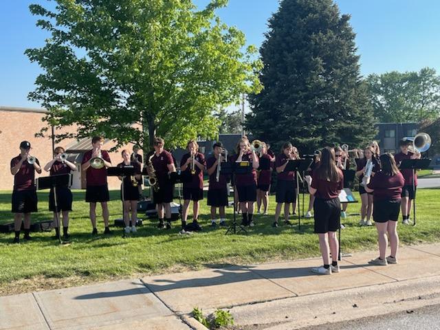 Monarch Band representing at Lavista's Hometown Heros event tonight.