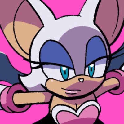 Rouge_The_Rebel's tweet photo. She smiles feeling his hands on her hips as she moved her hand up and down his quills as she looks at him her face smirks as her chest was open to him showing how big her body was on his chest * 

" What ya thinking about sonic ~ mmmh " ? https://t.co/I2vd8v4SyL